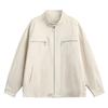 Chaqueta Corta Harrington Lavada Estilo Americano Vintage Detroit Marca de Tendencia High Street Nicho Casual Estilo Ejecutivo