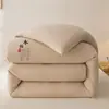 Colcha de algodão cru Classe A com fibra de soja para mães e bebês, colcha grossa de inverno, colcha de algodão puro, colcha para dormitório estudantil, fábrica no atacado