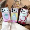 Resina Epoxi Adecuada para Funda de Teléfono Apple 17 16Pro Transparente Hueca Diseño de Frutas iPhone 18 Cobertura Completa 14 Colorida Chapada en Oro