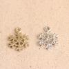 Joyería estilo coreano DIY K oro oro plata aleación pulsera colgante copo de nieve