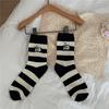 Meias de cano médio IOULOR Coreia do Sul Dongdaemun outono meias casuais japonesas estilo preppy feminino meias de cano médio meias da moda ins