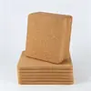 Posavasos Redondos de Corcho con Adhesivo, Cuadrados Autoadhesivos de Corcho con Adhesivo, Artesanías de Cerámica, Almohadillas Aislantes del Calor Antideslizantes