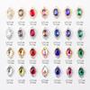 Adornos Pequeños para Uñas Ovalados de Cristal Diamante Adornos Color Multicolor Adornos para Uñas con Forma de Metal Accesorios para Uñas al Por Mayor