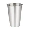 Taza de Acero Inoxidable 304 Borde Enrollado Jarra de Cerveza Simple Portátil Taza para Bebidas Frías Taza para Jugos Taza para Café Taza