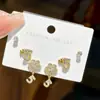 Pendientes de Corazón con Circonita y Aguja de Plata S925 para Mujer, Pendientes de Perla Versátiles y Elegantes de Nicho, Pendientes de Alta Gama Exclusivamente para Ventas Transfronterizas