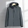 Jaqueta Shell Masculina Fina Feminina Top Camada Única com Capuz Corta-Vento Impermeável Roupas de Montanhismo Logo Personalizado