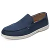 Mocasines casuales de un solo paso, nuevos para todas las estaciones, para hombre, tendencia retro, transpirables, para el día a día, zapatos de hombre para hombre perezoso