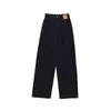Jeans Rectos Negros Estilo Americano para Primavera y Otoño Mujer Otoño 2025 Nuevos Pantalones de Pierna Ancha Sueltos High Street