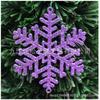 Decoraciones navideñas colgante de copo de nieve rosa pegajoso multiángulo 10 cm * 8.5 cm accesorios para actuaciones en escenario exportación comercio exterior