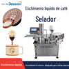 Máquina de Enchimento e Selagem de Líquido de Café Embalado em Copo, Máquina de Enchimento de Líquido de Chá Concentrado Tipo Mesa Giratória Totalmente Automática, Máquina de Enchimento de Líquido