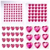 Pegatinas de Diamantes para Niños Dibujos Animados Princesa Femenina Corazón Estéreo 3D Pegatinas de Piedras de Cristal Preescolar Recompensa Pegatinas Pequeñas