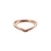 Deseo AliExpress nuevo anillo de lazo en forma de V personalizado de moda europea y americana, anillo de diamantes llenos, joyería al por mayor