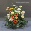 Arreglos Florales de Boda Estilo Bosque, Macetas Colgantes, Flores de Seda, Decoraciones de Pasillo, Decoraciones para la Ceremonia de Entrega del Coche de Boda, Escaparates, Plantas Verdes
