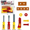 Juego de Herramientas de Reparación de Simulación para Juego Infantil con Destornillador, Llave Inglesa, Sierra, Casco de Seguridad, Hacha, Cuchillo de Utilidad Juguetes