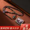 Fada Raposa Xizang Thangka Meio Pintado à Mão Thangka Dourado Caixa Gawu Estilo Étnico Brinquedo Cultural de Alto Padrão Colar Pingente para Levar com Você