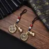Doze Chaveiros do Zodíaco Giram para Atrair Riqueza e Tesouros Ornamentos de Mão Pingente de Carro Pingentes de Presente Atacado Ornamentos
