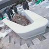 Escuela Tyco Piedra Artificial Arte Hormigón Redondo Macetero Banco Terrazzo Inorgánico Sitio Paquete Llave en Mano