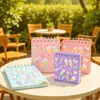 Caderno Espiral Temático de Sorvete para Estudantes, Caderno de Folhas Soltas, Estilo PVC
