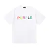 Camisa Roxa Masculina Feminina High Street Camisetas Masculinas 2024Ss Whi