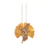 Nuevo producto transfronterizo: Colgante de hada de ginkgo para jardín exterior, balcón, hogar, plantas verdes, bonsái, adorno de manualidad de resina