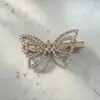 2026 Nuevo Pinza para el Cabello con Lazo de Pedrería Estilo Coreano para Mujer, Pinza Lateral para el Cabello con Flor de Perla, Pinza de Pato Accesorio para el Cabello