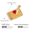Transfronterizo Nuevo Acero Inoxidable DIY Accesorios para Joyería Personalizado Moda Dulce Fresco Corazón Bolsa Flor Colgante Impermeable