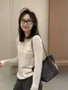 Camiseta de punto de manga larga con cuello polo estilo "old money" vintage para mujer, adecuada para primavera y verano, se puede usar como capa exterior, corte ajustado, camiseta base adelgazante, top fino