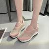 Zapatos de Cuña Talla Grande para Mujer 2025 Primavera Nuevo Estilo Zapatos con Pedrería para Aumentar Altura Interior Tacones Altos Zapatos Perezosos Zapatos Deportivos Casuales para Mujer
