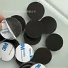 Tapete de Silicone Preto Fosco com Adesivo, Tapete Antiderrapante, Tapete de Silicone Semi-Transparente para Pés, Tapete de Silicone Redondo Cinza Escuro Quente, Branco