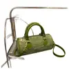 Nova Bolsa Cilíndrica Elegante e da Moda para Mulheres, Fashion e de Luxo, Bolsa Redonda Pequena Portátil Estilosa, Bolsa de Ombro, Bolsa com Letras Hot Stamping