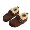 Zapatos de algodón para mujer, nuevo estilo de invierno 2026, suela gruesa, totalmente cerrados, forrados de felpa, engrosados, versátiles, casuales, cálidos y esponjosos