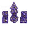 Dados D20 de metal oco de dragão Csuru DND dungeons and dragons grupo de corrida jogo de mesa dados digitais multifacetados atacado