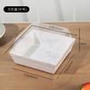 Pastel Famoso en Internet Caja Transparente para Hornear Pastelería Rectangular Pan Pastelería de Nieve Caja de Embalaje Pastelería de Hilo de Carne Caja de Papel-Plástico