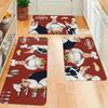 Venda Direta TEMU Matrícula Longa Americana Transfronteiriça para Cozinha Doméstico Antiderrapante Absorvente de Óleo Conjunto Combinado Fácil de Cuidar Capacho