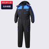 Mono de una pieza para hombre, chaqueta acolchada de algodón engrosado, invierno, antisalpicaduras, mono de trabajo, almacén de cadena de frío, almacenamiento en frío, ropa de trabajo a prueba de frío