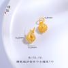 Collar y pulsera con colgante de durian, accesorios de bricolaje de oro vietnamita de larga duración, dibujos animados de fruta, oro antiguo para mujer
