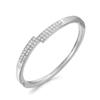 Pulseira transfronteiriça liga senhoras moda fina clássica pulseira ouro rosa diamante pulseira europeia e americana vendas diretas da fábrica
