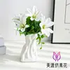 Bonsái de Magnolia Artificial de Cinco Cabezas, Suministro Directo del Fabricante para Decoración del Hogar, Envío Directo de Una Pieza, Planta Artificial en Maceta, Flor Artificial