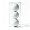 Caja Porta Pelotas de Golf Paquete de 3 Plástico Transparente Cuadrada Empaque Caja para Pelotas GOLF Caja al por Mayor Regalo