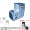 Conector de Fixação para Tubo Quadrado de Ferro Galvanizado 40x40mm Junta para Tubo Quadrado Braçadeira Fixa para Tubo de Aço Quadrado Sem Solda