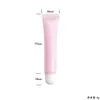 Tubo cosmético de 10g15g20ml mate esmerilado para labial, brillo de labios, brillo de labios, esencia de brillo de labios, leche, botella exprimible envasada individualmente