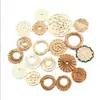 Accesorios de Joyería DIY de Ratán Hechos a Mano Vietnamitas Estilo Festivo Geométricos Exagerados Redondos Material de Aretes Tejidos de Bambú Rattan