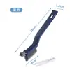 Escova de Limpeza para Banheiro, Escova para Cantos, Prendedor Pequeno Três em Um para Cabelo, Escova para Limpeza de Janelas, Escova Multifuncional para Cantos de Cozinha