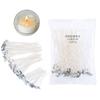Mecha de algodón puro para vela con base de metal humo blanco sin humo de carbono hilo de algodón vegetal Mecha de hilo para vela de aromaterapia Amazon