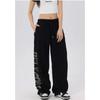 Transfronterizo Transfronterizo Marca de Moda de Danza Urbana Pantalones de Danza Jazz para Mujer con Cordón Ajustable para Bailar Pantalones Deportivos Estampados Hip-hop Sueltos Casuales Tendencia