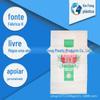 Saco de plástico pp para farinha de grãos, saco de tecido para alimentos com impressão colorida, saco de embalagem para produtos agrícolas branco à prova de umidade