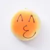 Pan Sonriente de Simulación Modelo Creativo Adornos Accesorios de Enseñanza para Fotografía Rebote Lento Pan Falso Artesanía de Resina