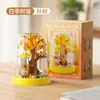 Venta al por mayor Transfronterizo Popular Flor de Rosa Bloque de Construcción Maceta de Montaje Serie Decoraciones para Sala de Estar Juguetes de Partículas Pequeñas Regalos para el Festival Qixi