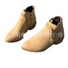 Comércio exterior tamanho grande V botas curtas femininas tecidas à mão 2020 Europa e Estados Unidos Novas botas Chelsea de bico fino de cano curto à vista