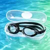 Gafas de Natación con Silicona Suave, Unisex, Alta Definición, Antivaho, Gafas de Natación Planas Impermeables Profesionales para Carreras